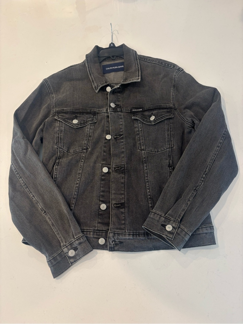 Calvin Klein Jeans Washed Black Denim Jacket